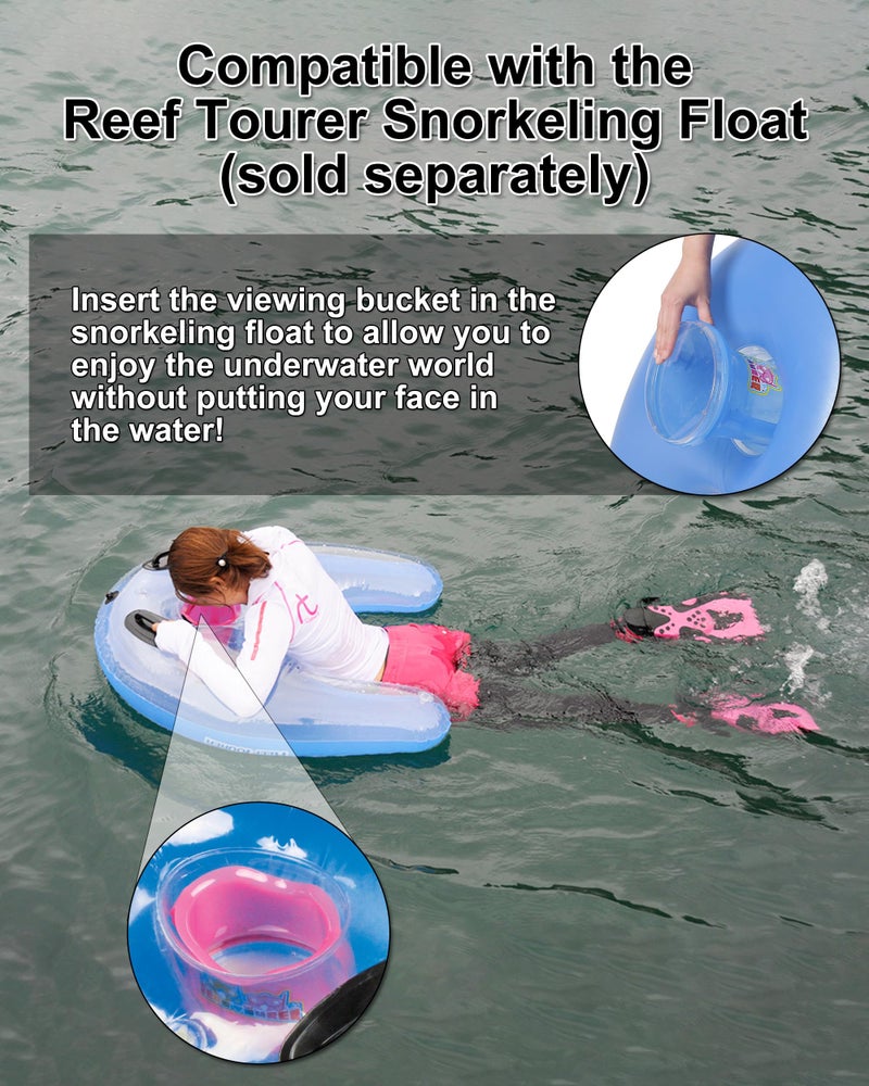REEF TOURER Underwater Snorkeling Viewing Bucket, Blue - Image 5
